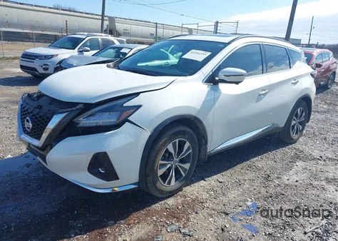 2019 Nissan Murano Sv z USA, uszkodzony, nr VIN 5N1AZ2MJ6KN152133